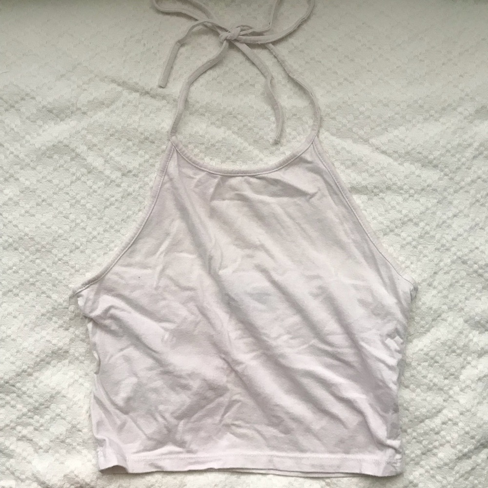 White Brandy Melville Halter (osfm)